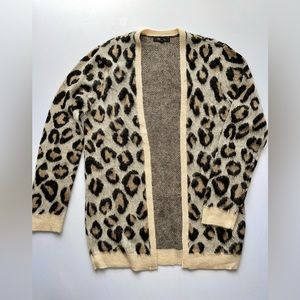 Witty Fox leopard print cardigan.